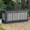 Keter Gartenbox Kentwood 350 Liter - Holzoptik Stormgrey - Produktbild-Vorschau 3