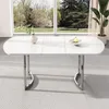 OKWISH Table À Manger Extensible - Avec Pieds En Métal Voir les images du produit 1