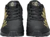 A pair of black and gold Skechers Uno women's sports shoes are shown from the front. Voir les images du produit