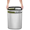 EKO - OLI-Cube Open Top Poubelle 10+10 litres - Stainless Voir les images du produit 4