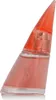 A perfume bottle with pink liquid and an orange cap, isolated on a white background. Náhľad obrázku produktu