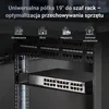 Extralink Półka 1U 300mm Czarna 19", do szaf wiszących, Podgląd zdjęcia produktu 4