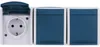 Busch-Jaeger 2300/3 EW-53, CEE 7/3, 2P+E, Blau, Weiß, IP44, Produktbild-Vorschau 3