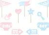 Fotobox Requisiten Boy o Girl 14-26cm Gender Reveal Party Anteprima dell’immagine prodotto 1