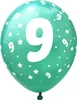 Oblique Unique Luftballon Set Zahl 9 für 9. Geburtstag Produktbild-Vorschau 4
