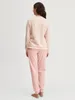 Calida Badstof Pyjama 41693 Pearl Blush - Maat: L  - Roze Productafbeelding-voorbeeld 2