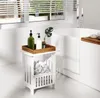 Tavolino da salotto, comodino, tavolino in legno bianco Anteprima dell’immagine prodotto 5