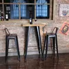 Table haute 110x60x60cm table de bistrot table de jardin Voir les images du produit 3