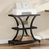 A three-tiered side table with a printer on top and decorative items on lower shelves. Produktbild-Vorschau