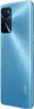 A close-up, angled view of the back of a blue OPPO A16 smartphone. Podgląd zdjęcia produktu