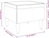 vidaXL Hocker mit Holzbeinen Dunkelgrau Stoff Produktbild-Vorschau 7