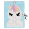 Plüsch-Notizbuch mit Einhorn-Motiv für Mädchen, Tagebuch Produktbild-Vorschau 6