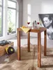 FineBuy Bartisch Massivholz Sheesham 80 x 80 x 110 cm Produktbild-Vorschau 2