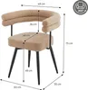 ML-Design Esszimmerstühle drehbar 2er Set Braun in Produktbild-Vorschau 8