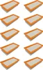 10x Motorschutz-Filter Flachfaltenfilter Lamellenfilter Produktbild-Vorschau 1