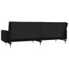 Schlafsofa 2-Sitzer mit 2 Kissen Schwarz Samt 375752 Produktbild-Vorschau 7