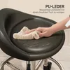 Rollhocker höhenverstellbar mit Rückenlehne Drehhocker Produktbild-Vorschau 6