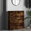 Botník kouřový dub 80x21x87,5 cm materiál na bázi dřeva Náhled obrázku produktu 2