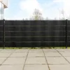Möbel Balkon-Sichtschutze 10 Stk. Schwarz 255x19 cm Poly Produktbild-Vorschau 1
