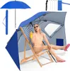 Ombrellone da spiaggia Izrielar 210 cm con protezione UV Anteprima dell’immagine prodotto 9