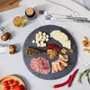 Navaris Drehteller aus Schiefer Ø 30 cm - drehbare Produktbild-Vorschau 1