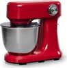 A red kitchen mixer with a silver bowl is shown against a white background. Produktbild-Vorschau