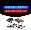 4x LED MODRÁ ČERVENÁ BIELA VÝSTRAŽNÁ LAMPIČKA Diaľkové Náhľad obrázku produktu 3