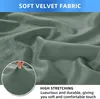 Dva potahy na židle z veluru, univerzální, elastické, Náhled obrázku produktu 4