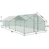 XINZI Poulailler Enclos 3x8x2m - Cadre en acier galvanisé + Voir les images du produit 2
