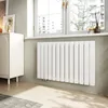 A modern living room with a white radiator under a window. Náhľad obrázku produktu