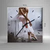 Wanduhr - Quadrat - Glasuhr - Ballerina Ballett Studio - Produktbild-Vorschau 3