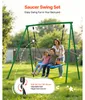 Altalena da giardino SucceBuy con telaio in metallo a forma Anteprima dell’immagine prodotto 2