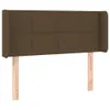 Kopfteil mit Ohren Dunkelbraun 103x16x78/88 cm Stoff Produktbild-Vorschau 1