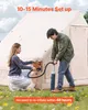 VEVOR Aufblasbare Zelte für Camping 3x2x2 m, 3–5 Personen, Produktbild-Vorschau 2