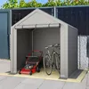 Geräteschuppen Dunkelgrau 190x170x200 cm als Fahrradgarage Produktbild-Vorschau 6