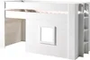 Vipack - Noah halbhohes Bett 90 x 200 cm Liegefläche, Weiß Produktbild-Vorschau 5