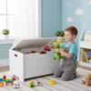 Relaxdays Spielzeugtruhe Bären-Design, Spielzeugkiste mit Produktbild-Vorschau 2