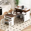 Tavolo allungabile con prese elettriche integrate, vetro Anteprima dell’immagine prodotto 2