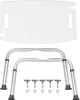 A disassembled shower stool, showing the seat and the frame components separately. Produktbild-Vorschau