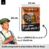 LANOLU Retro Blechschild Dart und Bier, Bar und Partykeller Produktbild-Vorschau 3