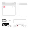 Batterie gel GP-PRO 12 V 14 Ah GTX14-BS Batterie pour Voir les images du produit 5