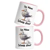 Sei eine Möwe Scheiss drauf Böse Möwe Tasse Rosa - Scheiß Produktbild-Vorschau 2