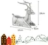 Marrakesch Weihnachtsdeko Hirsch Silber 19 cm | Edle Produktbild-Vorschau 3