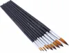 set di 9 pennelli con punta appuntita, nylon e manico lungo Anteprima dell’immagine prodotto 4