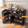 COSTWAY Küchenschrank, Sideboard auf Rollen, Buffetschrank Produktbild-Vorschau 4