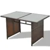 vidaXL 10-tlg. Garten-Lounge-Set mit Auflagen Poly Rattan Produktbild-Vorschau 8