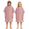 Leicht Frottee Badeponcho Kinder Mädchen Jungen Baumwolle Produktbild-Vorschau 2