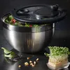 RÖSLE Salatschleuder incl. Glasdeckel und Frischhaltedeckel Produktbild-Vorschau 4