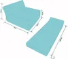 Diagram showing the dimensions of a foldable mattress or sofa bed. Produktbild-Vorschau