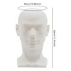 Obvod hlavy figuríny 50 cm Mužský model hlavy (matný bílý) Náhled obrázku produktu 2